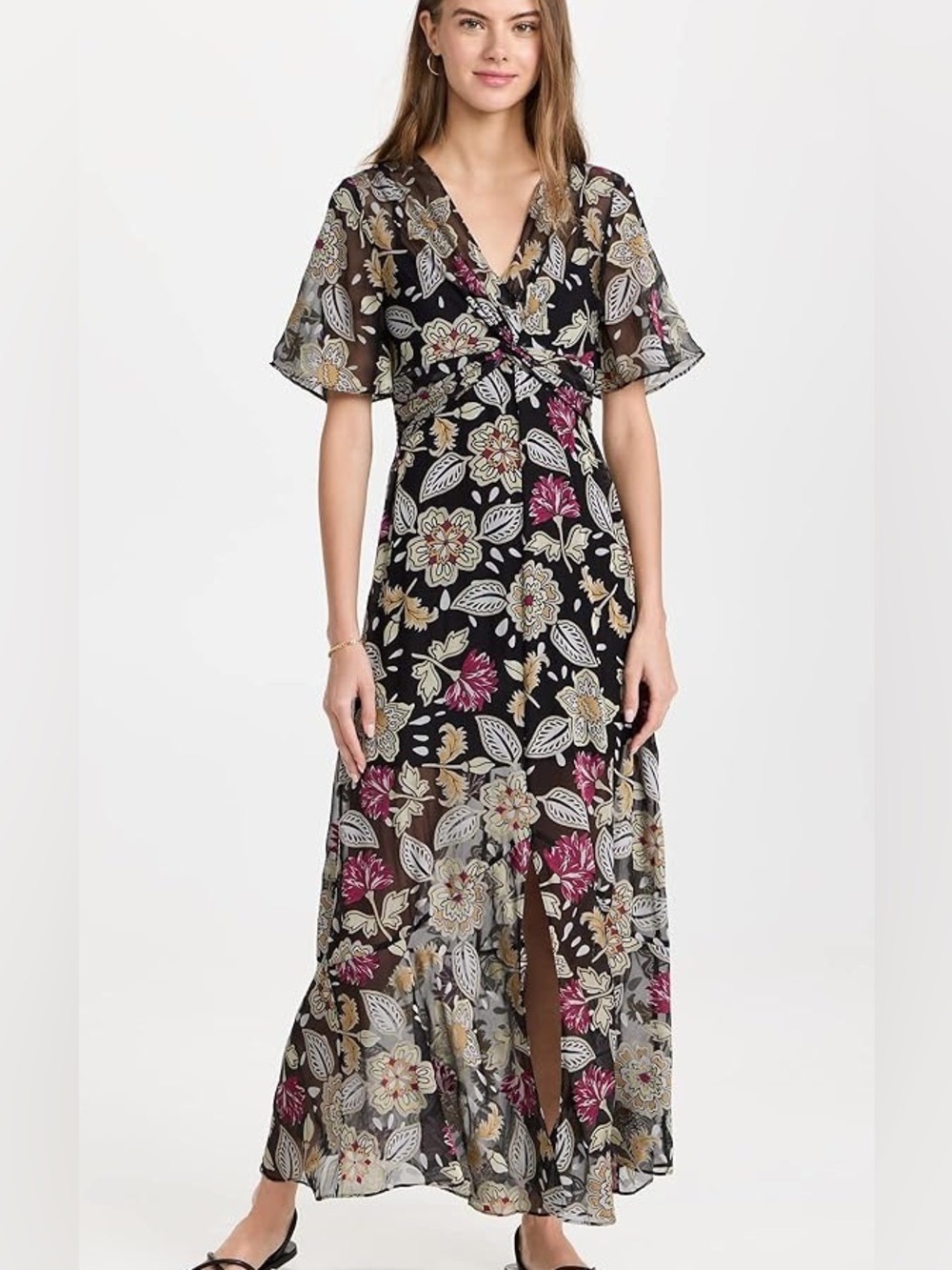 Rag & Bone Tamar Floral Maxi Slip Dress